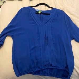 Joie size M Royal blue work blouse